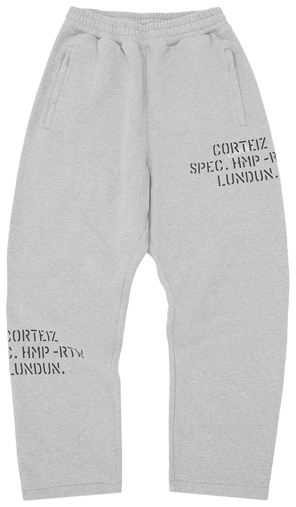 Corteiz Hmp Stencil Open Hem Pant Light Heather