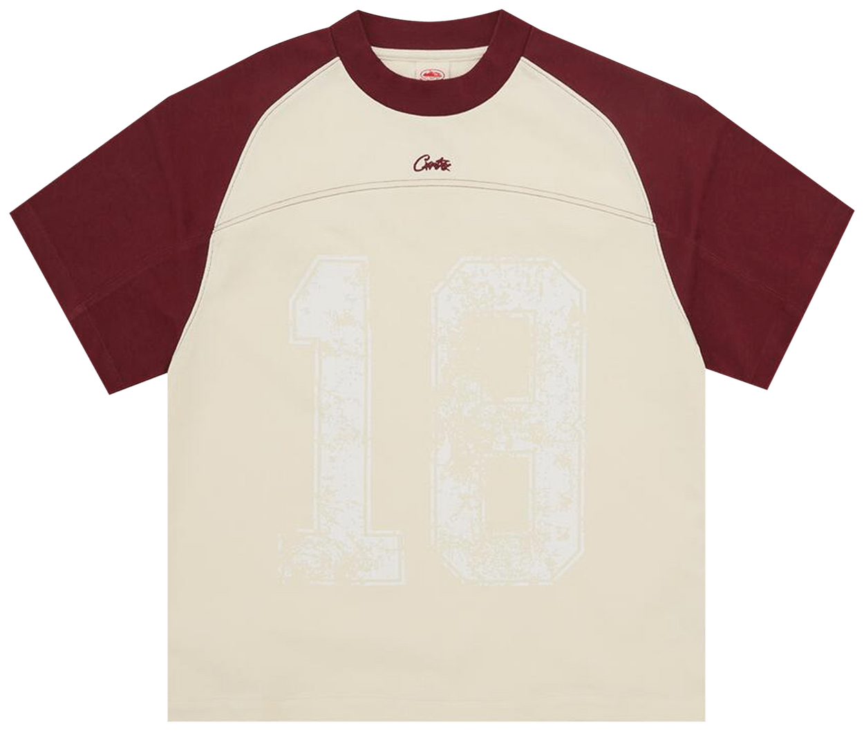 Corteiz HMP Vintage Jersey Cream/Burgundy