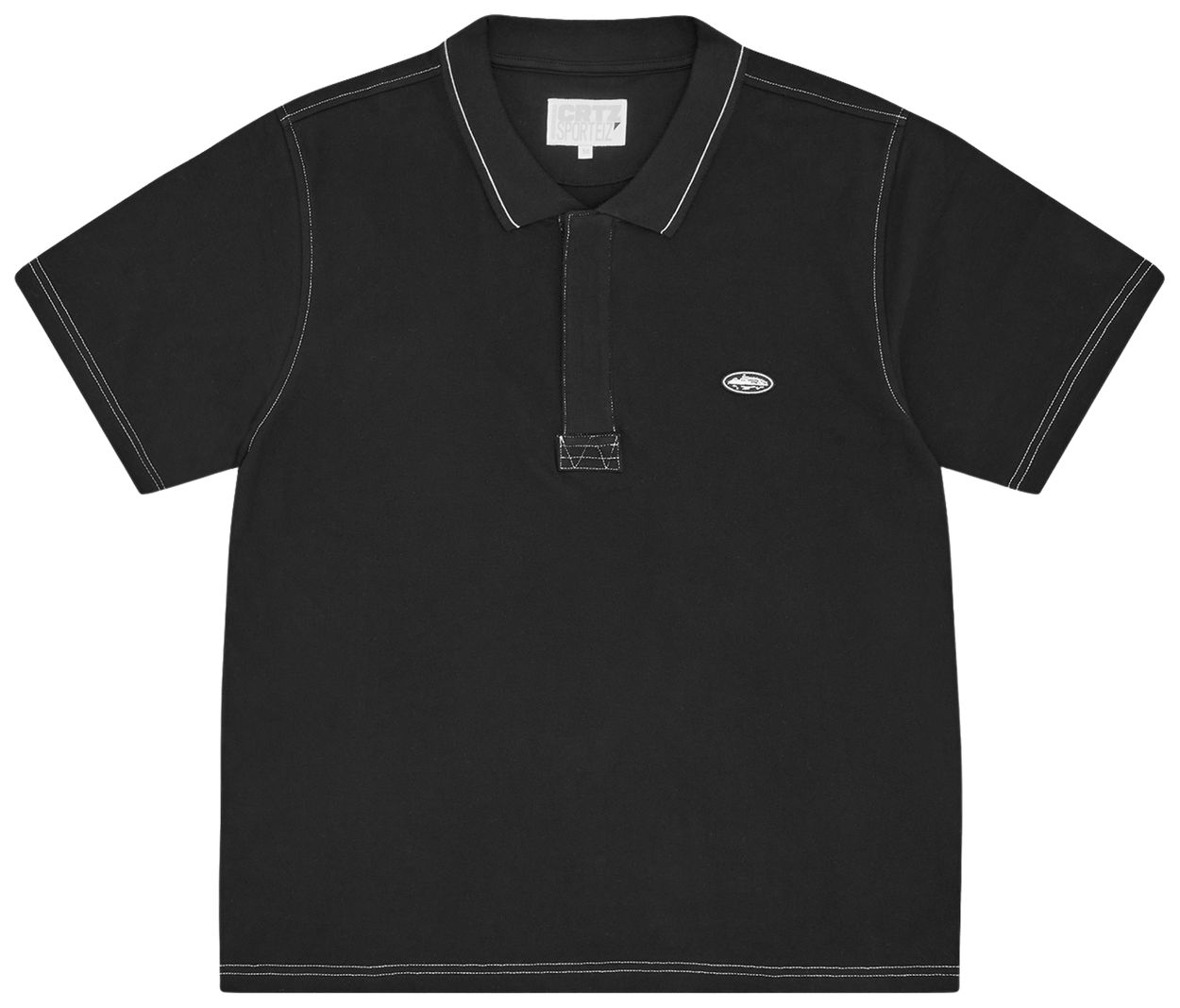 Corteiz Island Polo Black