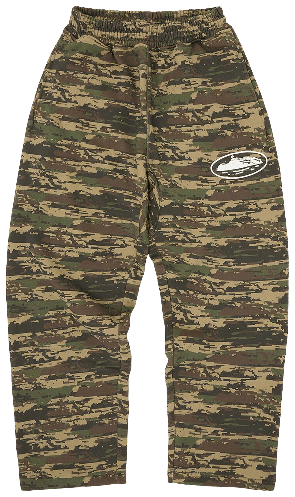 Corteiz Island Puff Print Open Hem Sweatpant Digi Camo
