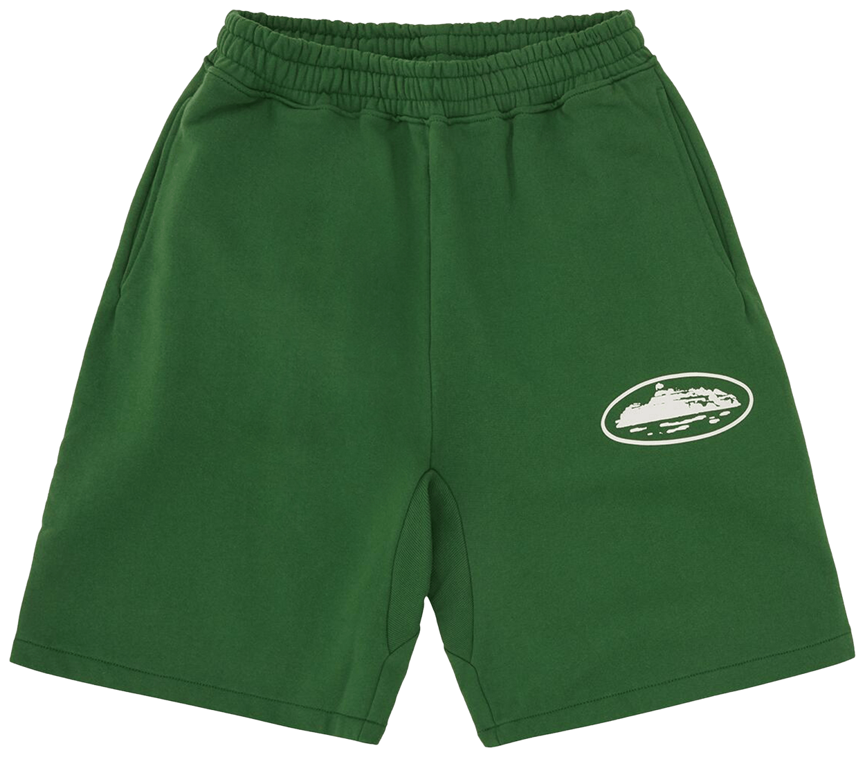 Corteiz Island Puff Print Sweatshort Green