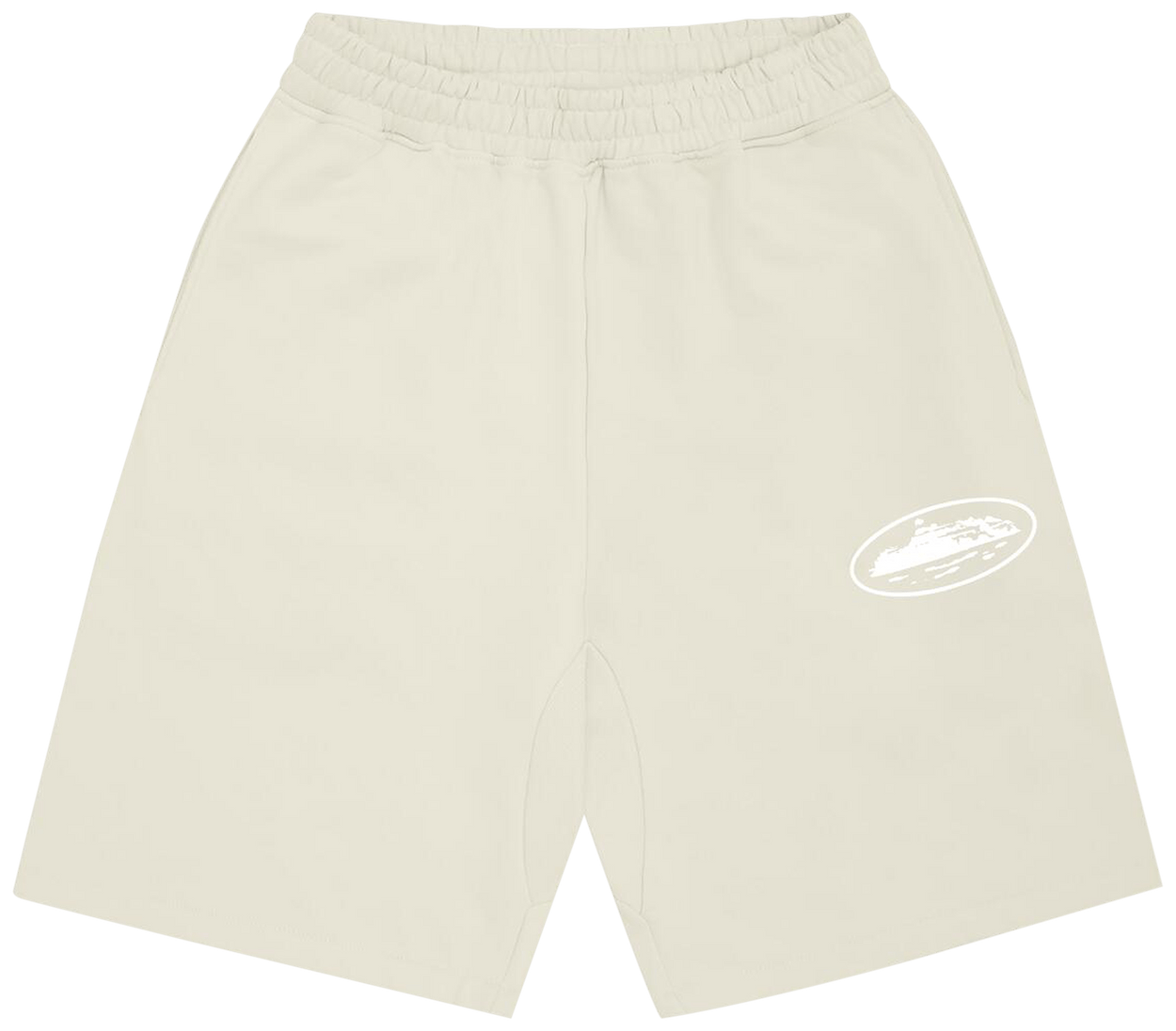 Corteiz Island Puff Print Sweatshort Off White