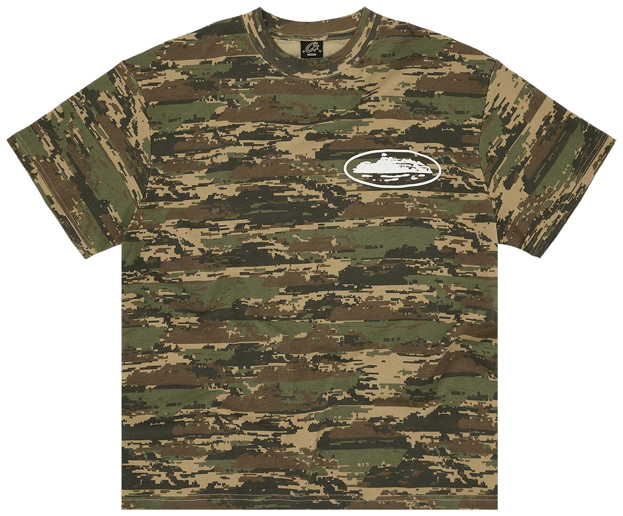 Corteiz Island Puff Print Tee Digi Camo