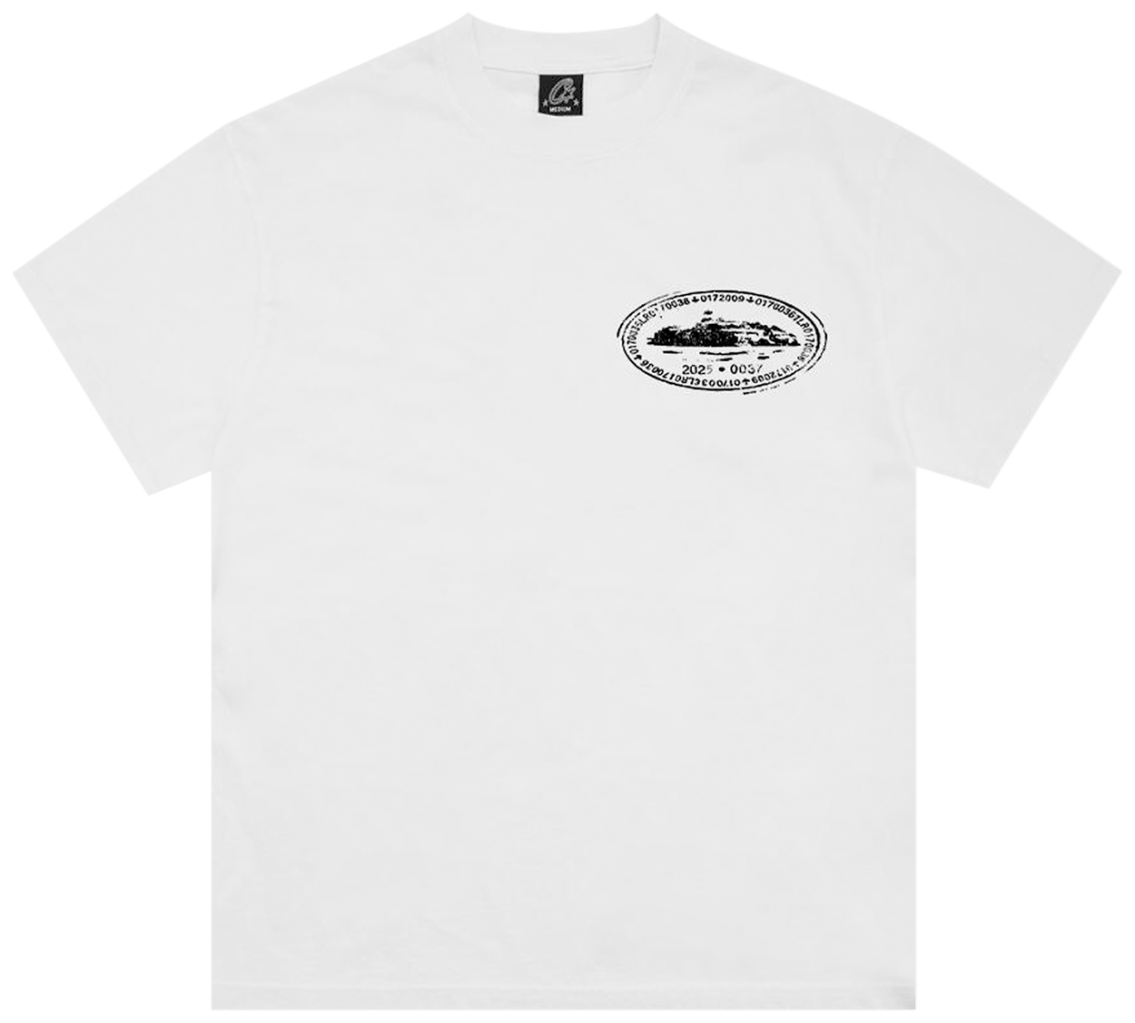 Corteiz Island Stamp Tee White