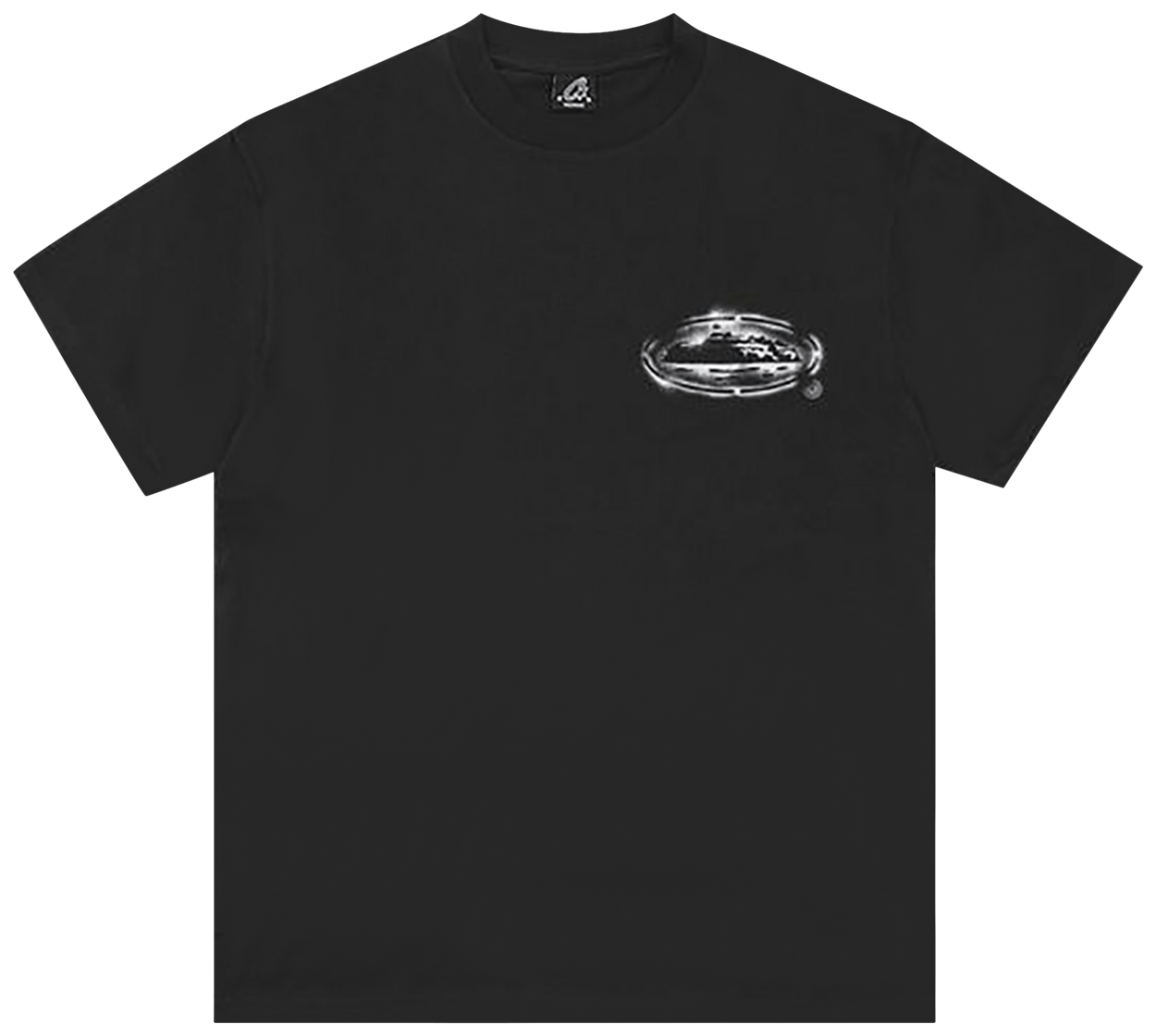 Corteiz Island Stencil Tee New Blank Black