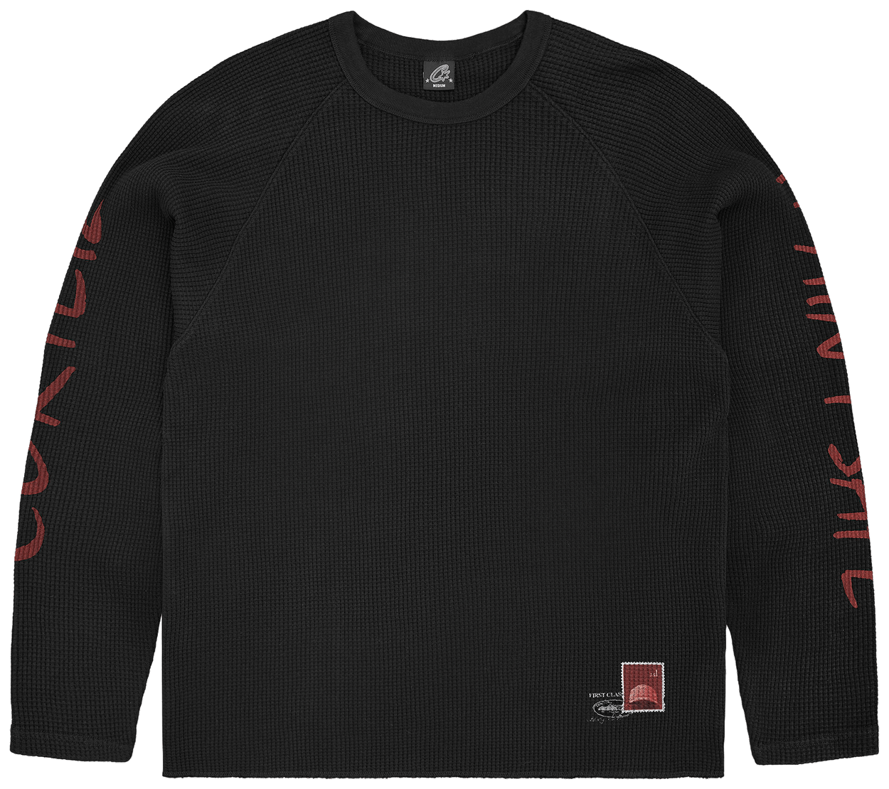 Corteiz It Ain't Safe Waffle Thermal Black