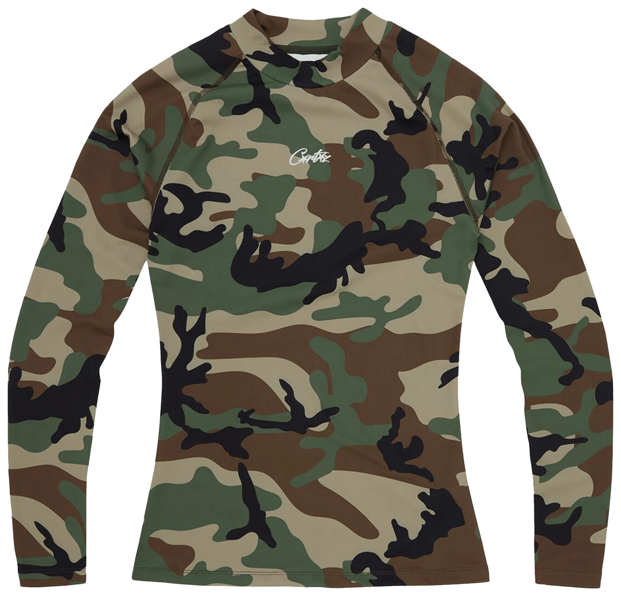 Corteiz Litework Compression Top Woodland Camo