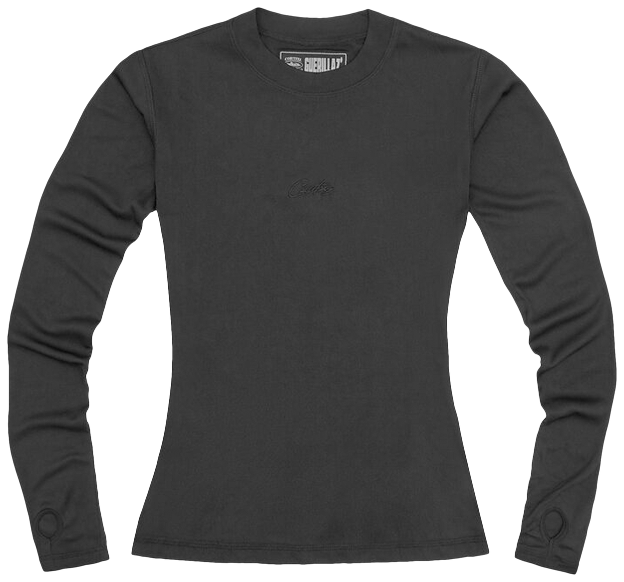 Corteiz Mesh Long-Sleeve Triple Black