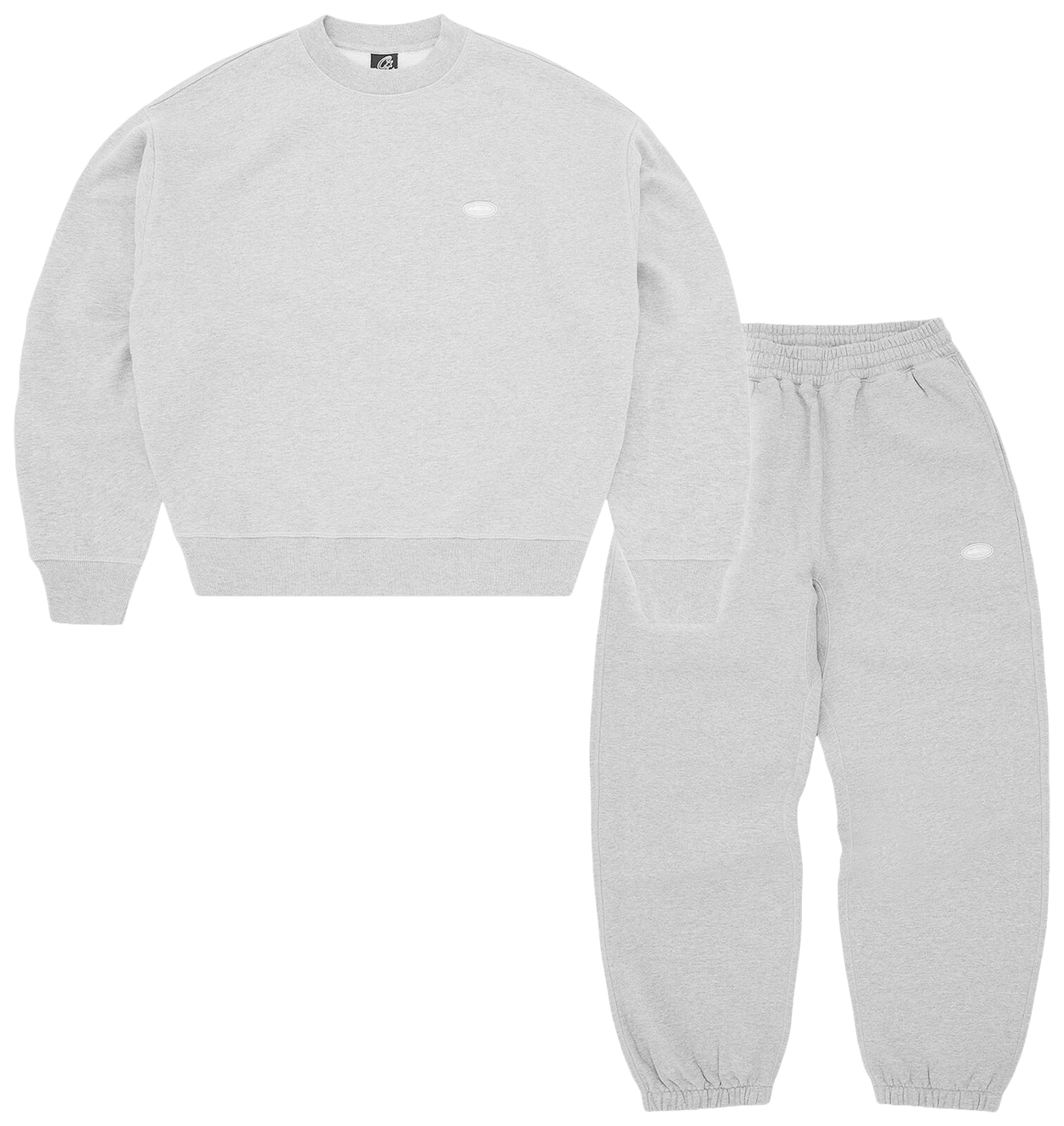 Corteiz Mini Island Crewneck Tracksuit Heather Grey