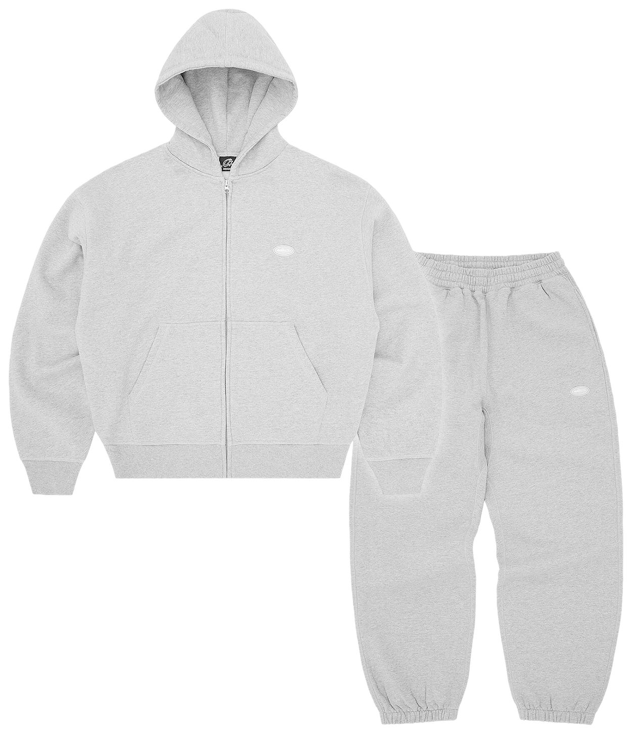 Corteiz Mini Island Hoodie Tracksuit Heather Grey