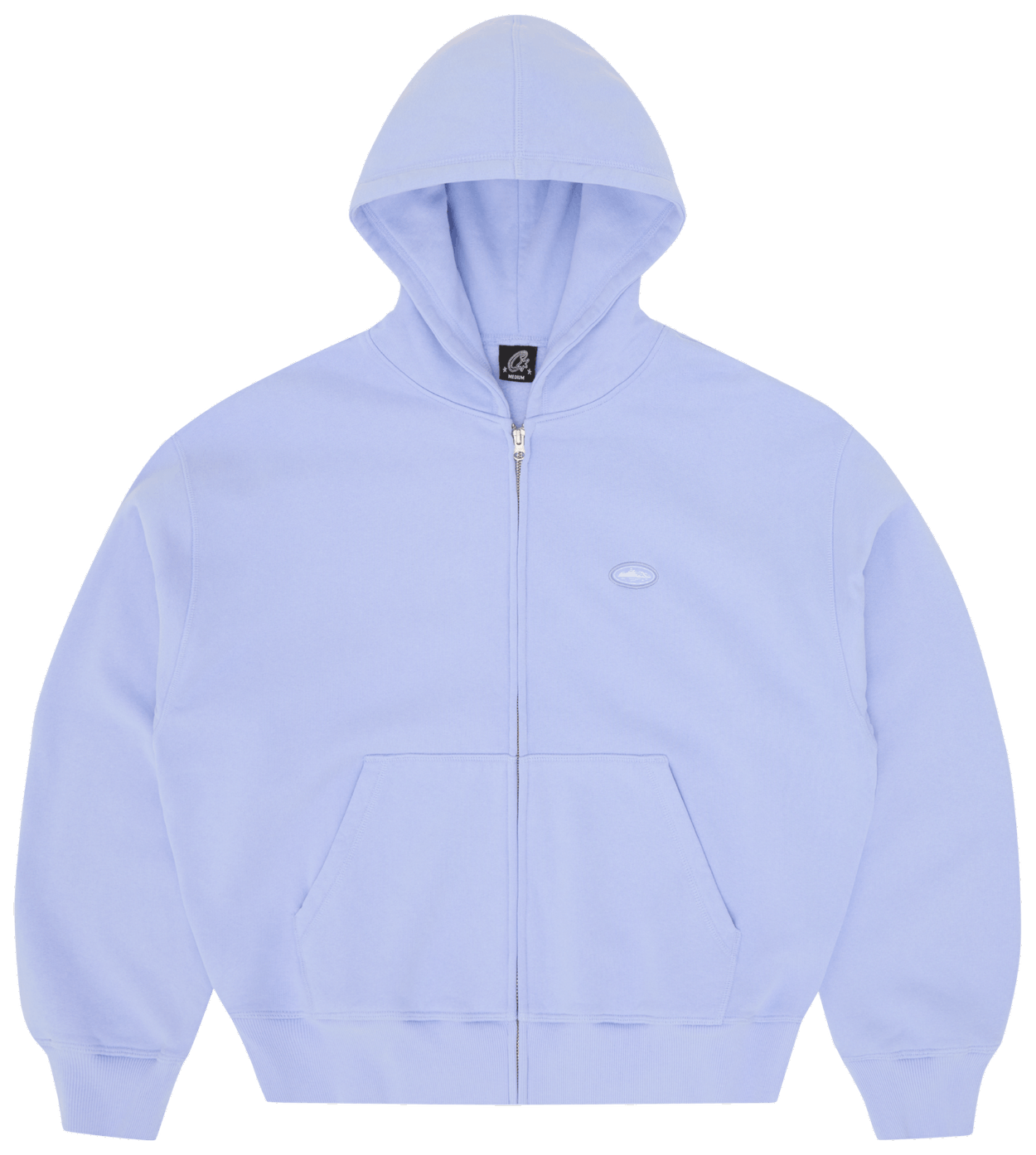 Corteiz Mini Island Zip Hoodie Baby Blue