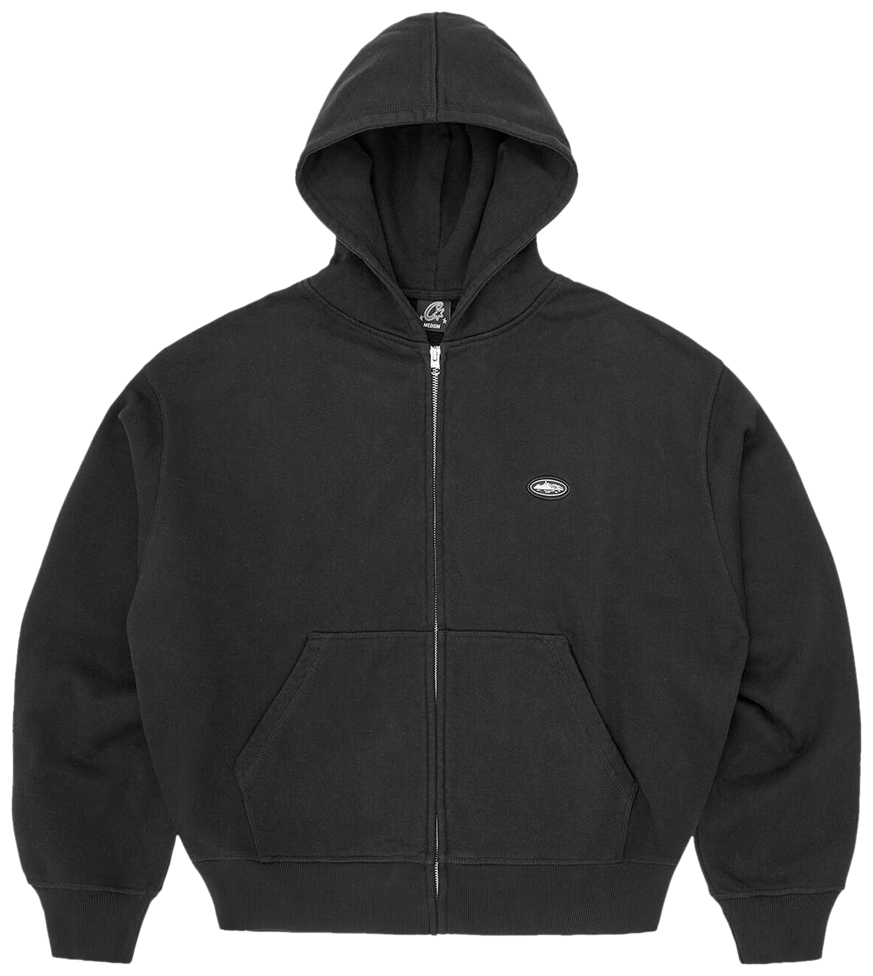Corteiz Mini Island Zip Hoodie Black