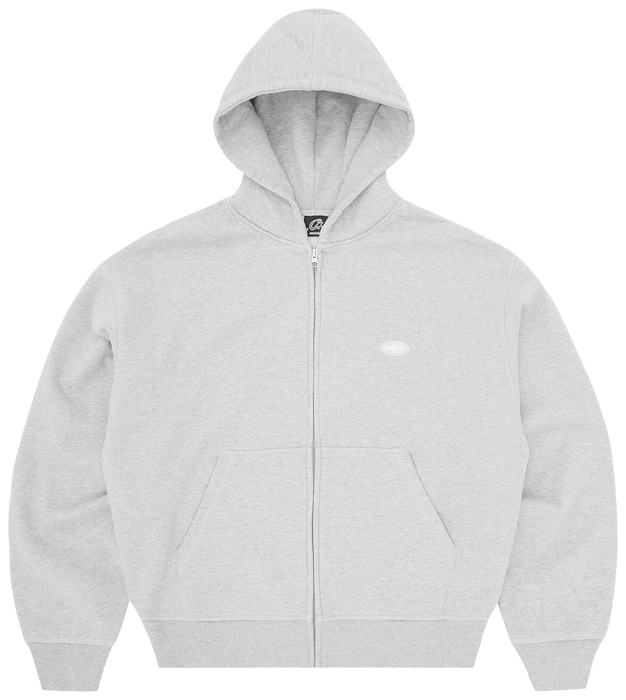 Corteiz Mini Island Zip Hoodie Heather Grey