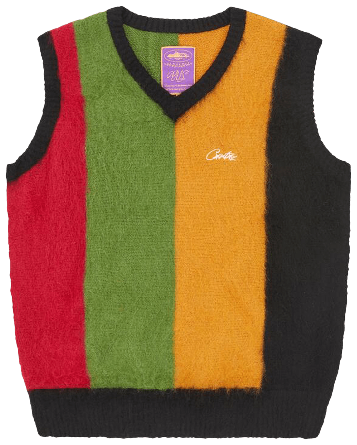 Corteiz Mohair Knit Vest Multicolor