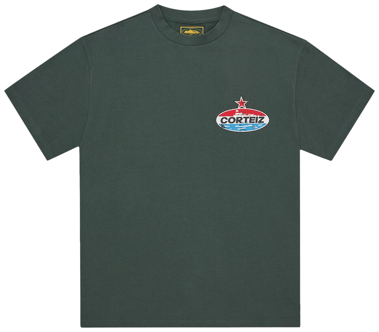 Corteiz Motor Heavyweight Tee Forest Green