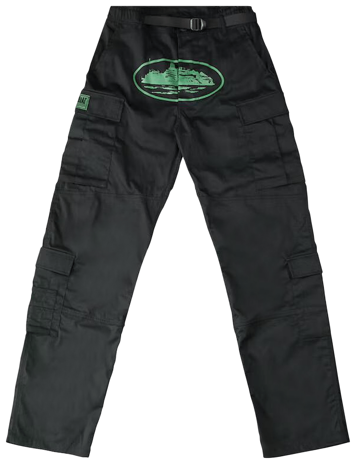 Corteiz Mula Guerillaz Cargos Black/Green