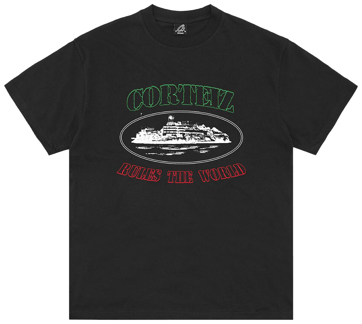 Corteiz Og Alcatraz Italia Tee Black