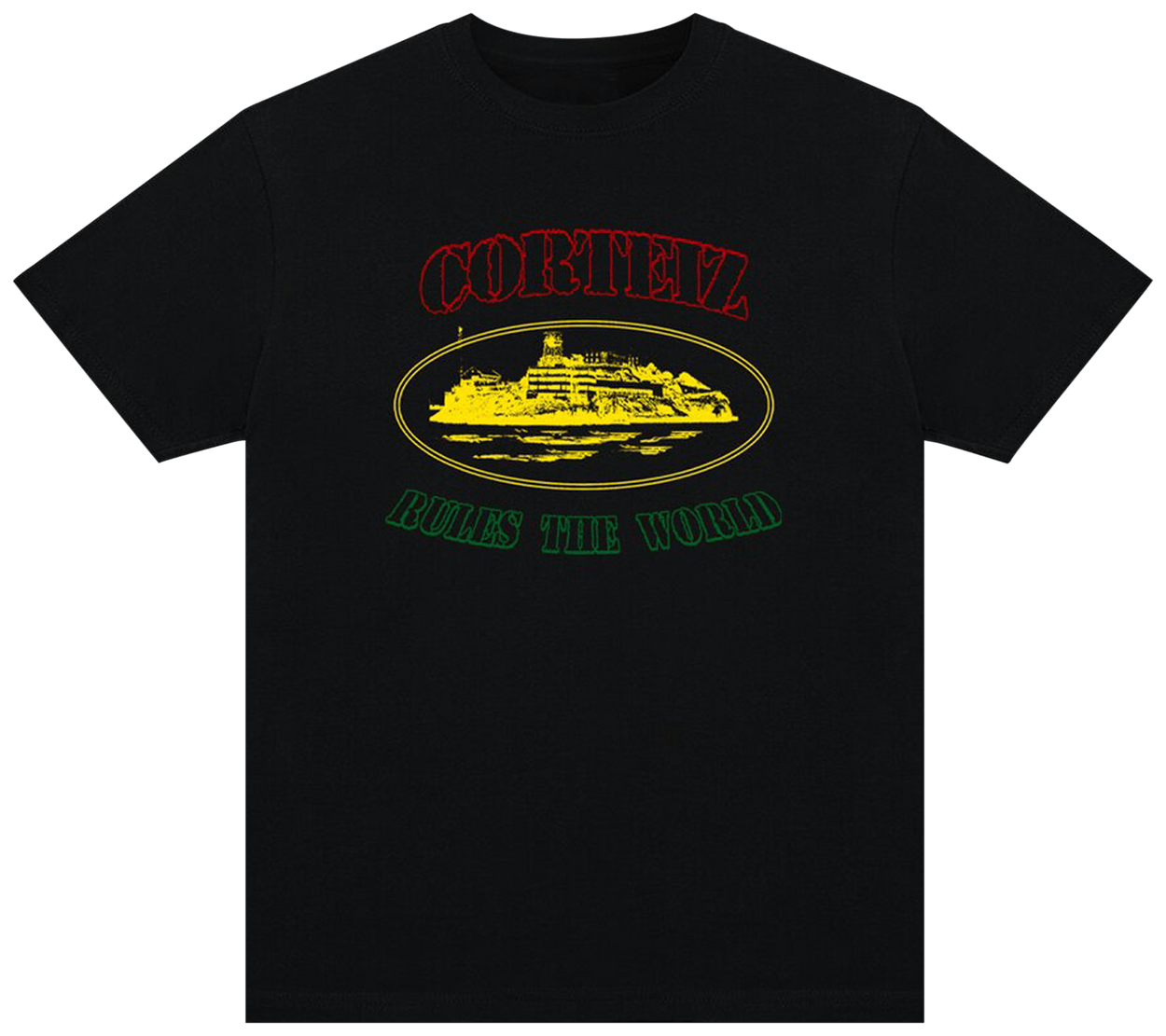 Corteiz OG Carni Alcatraz Tee Black