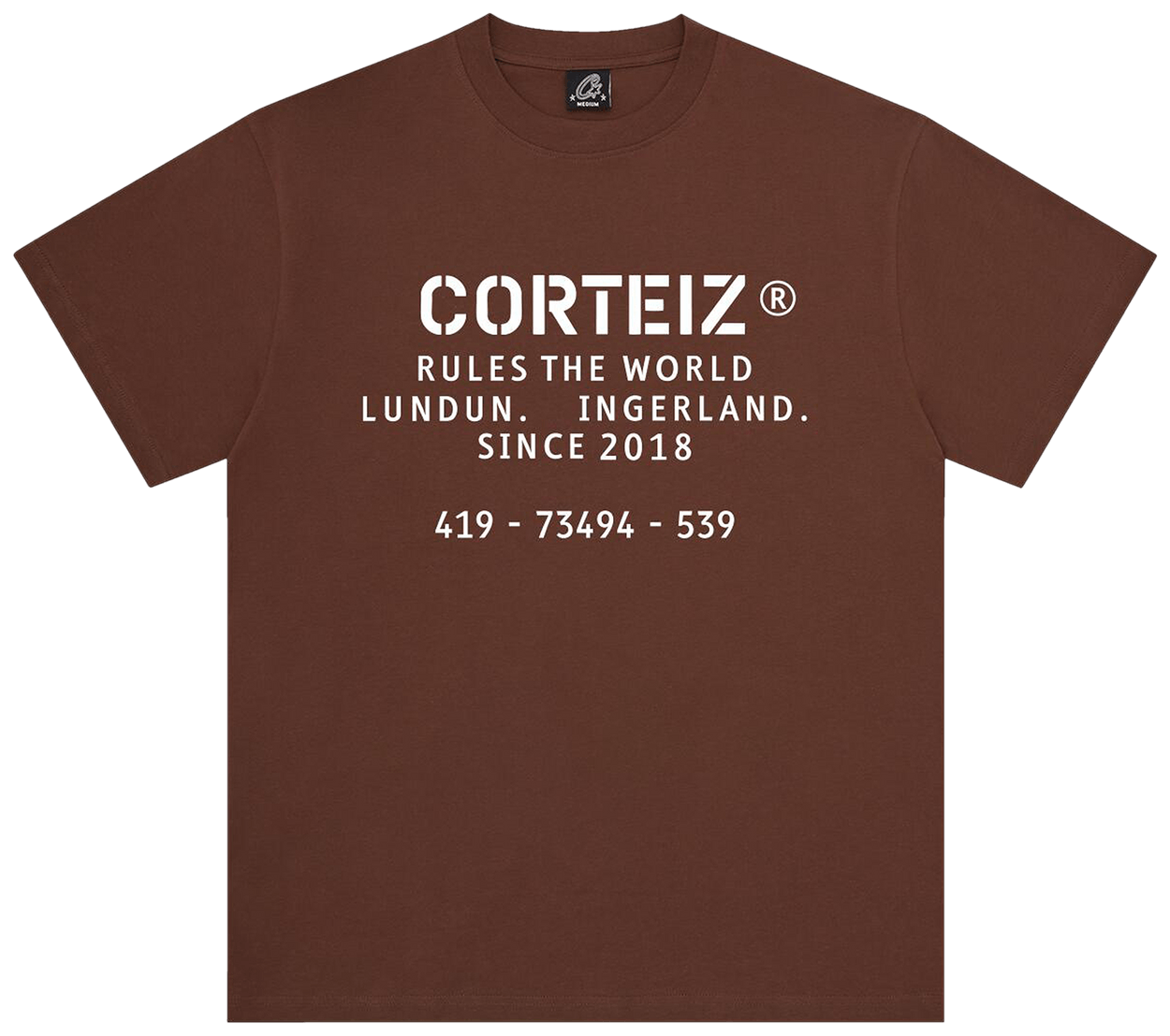 Corteiz OG Stencil Tee Brown