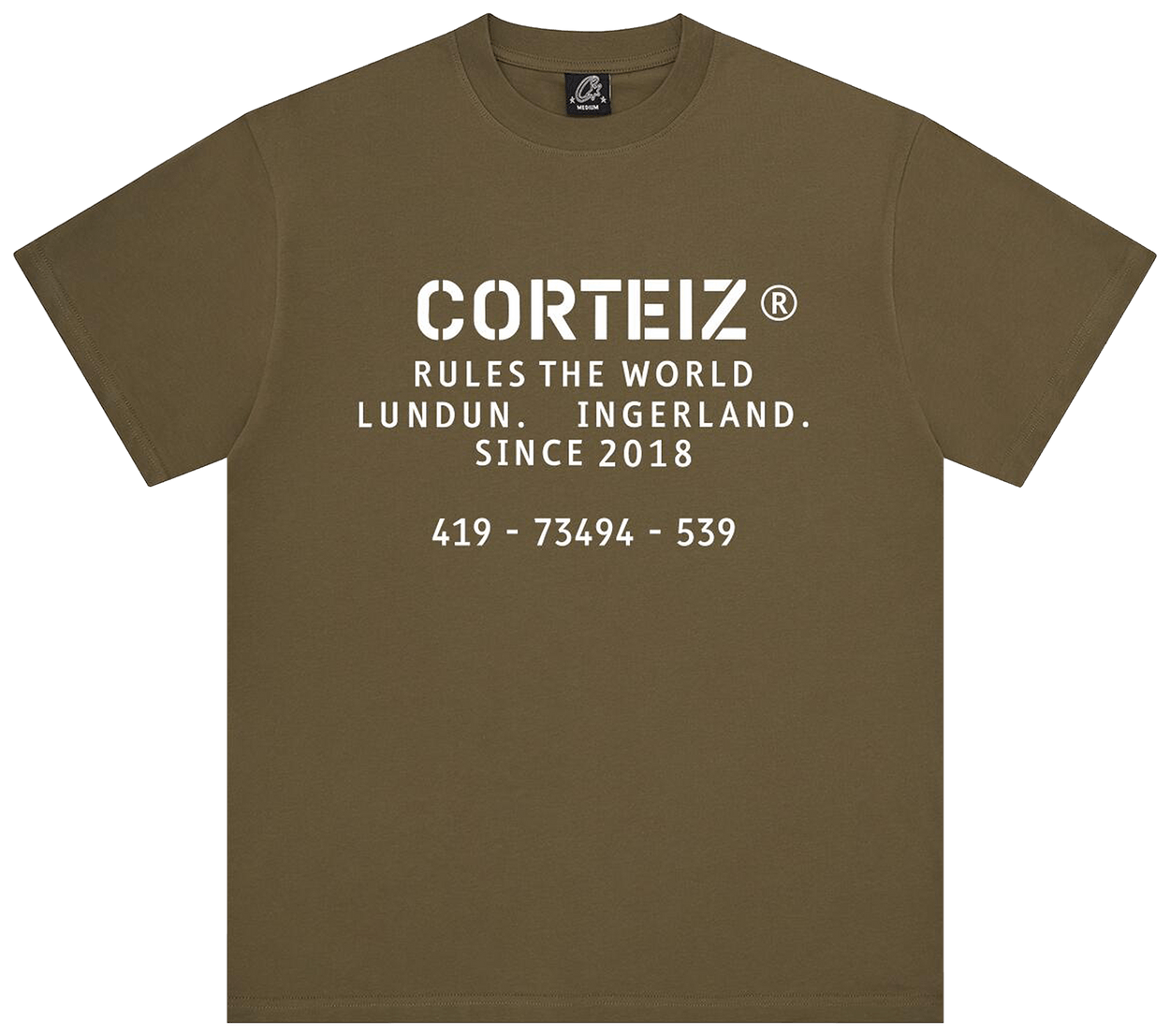 Corteiz OG Stencil Tee Khaki