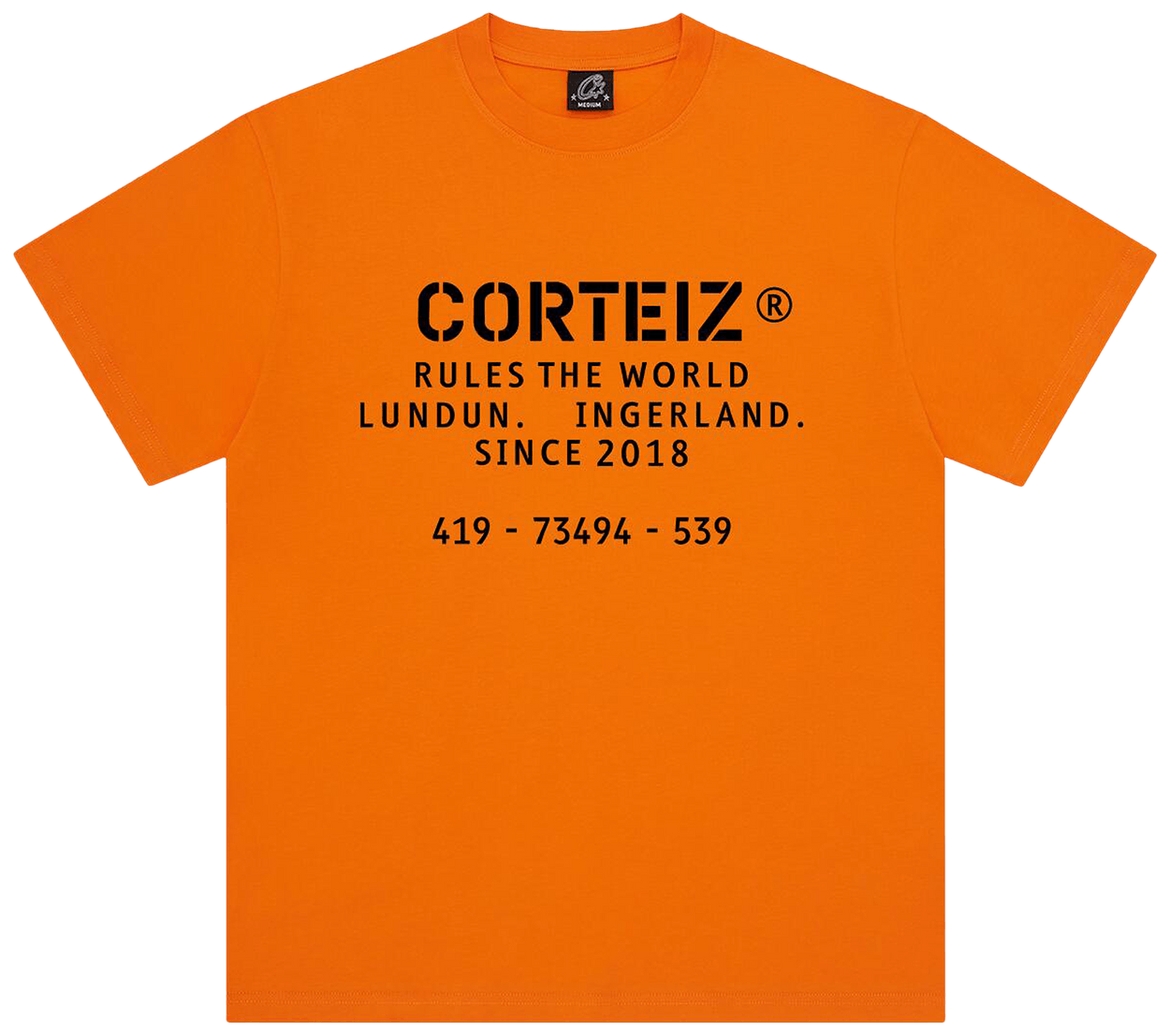 Corteiz OG Stencil Tee Orange