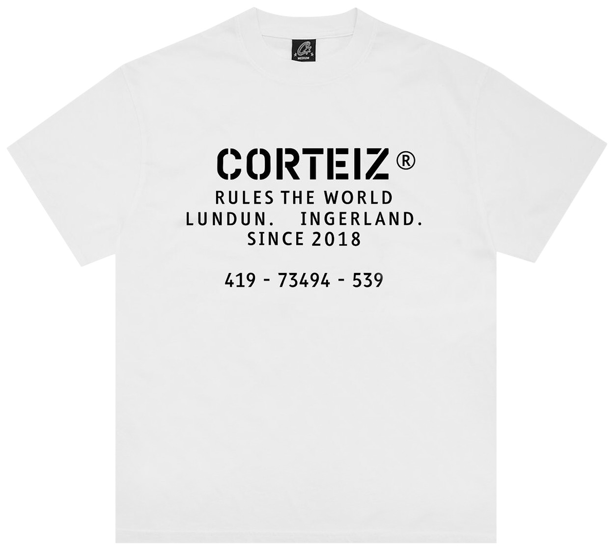 Corteiz OG Stencil Tee White