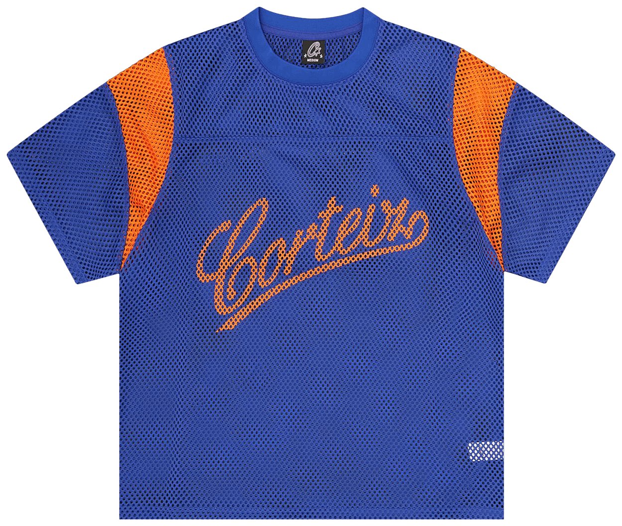 Corteiz Open Mesh Panel Jersey Blue/Orange