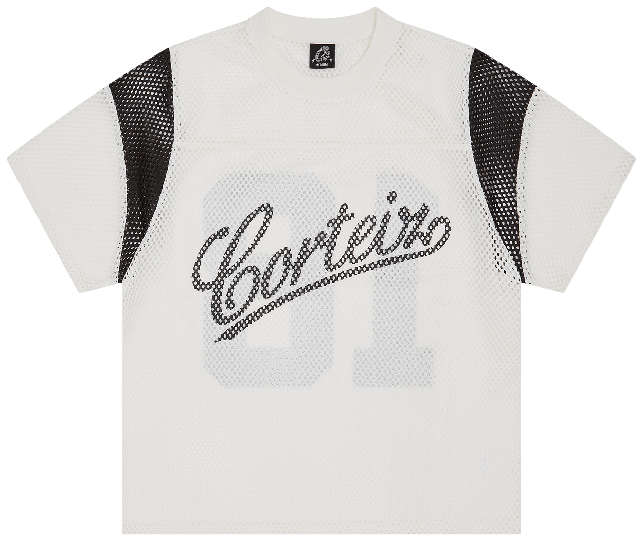 Corteiz Open Mesh Panel Jersey Cream