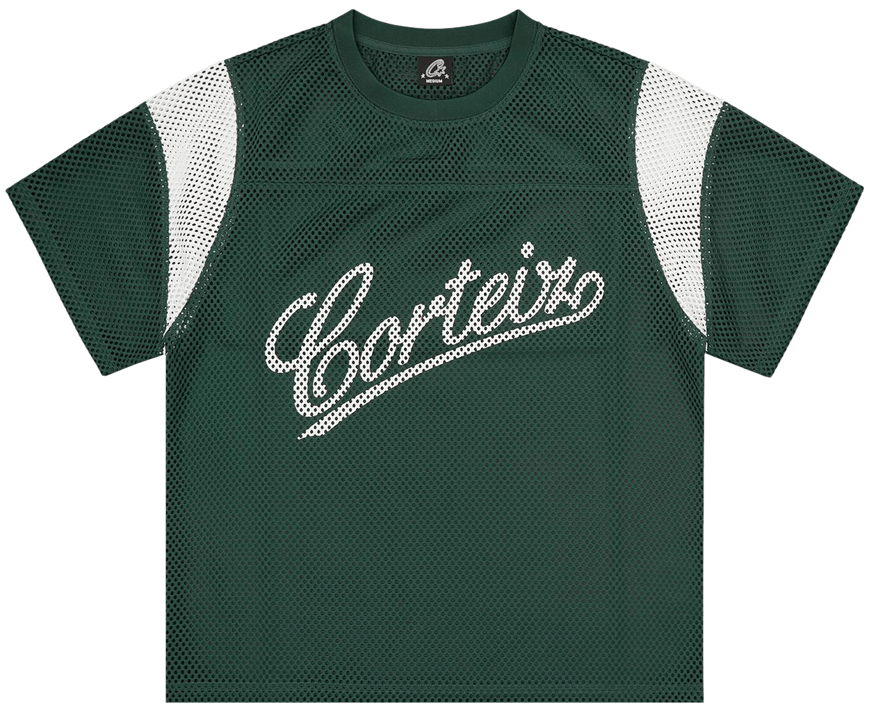 Corteiz Open Mesh Panel Jersey Forest Green