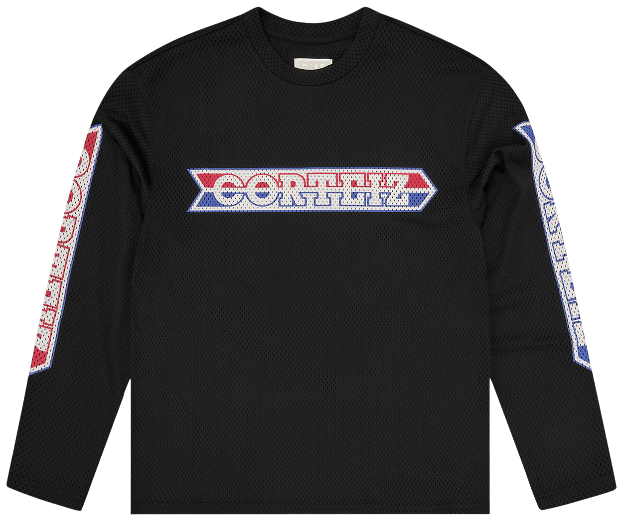 Corteiz Race Mesh Long-Sleeve Jersey Black