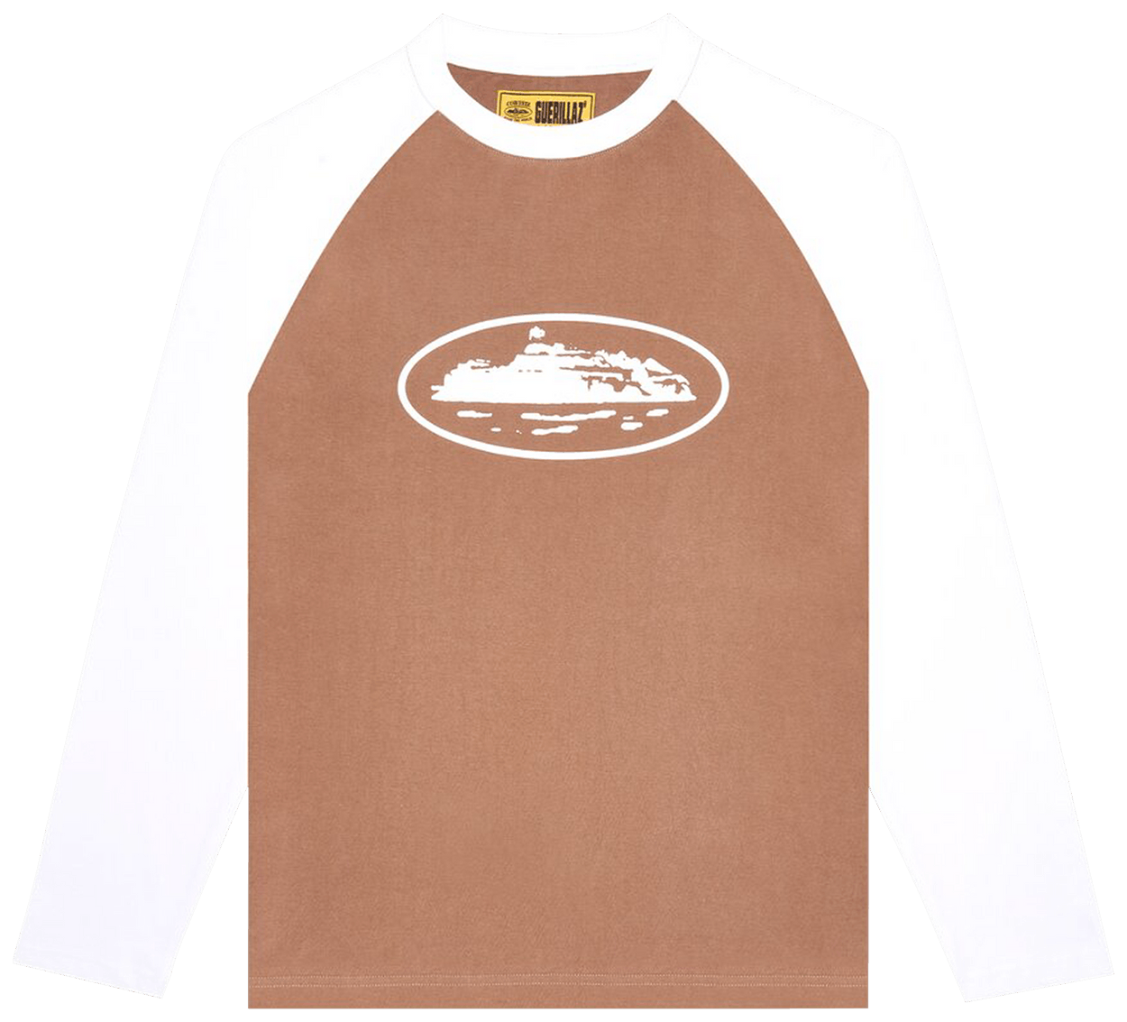 Corteiz Raglan Long-Sleeve Tee Brown