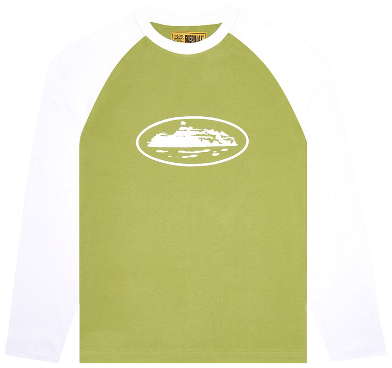 Corteiz Raglan Long-Sleeve Tee Sage Green