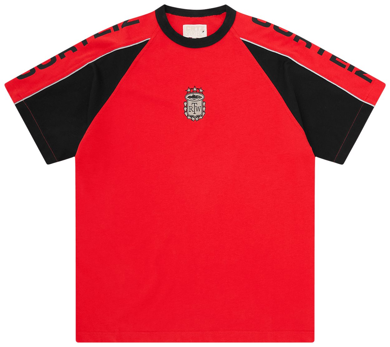 Corteiz Raglan Sport Boxy Tee Red