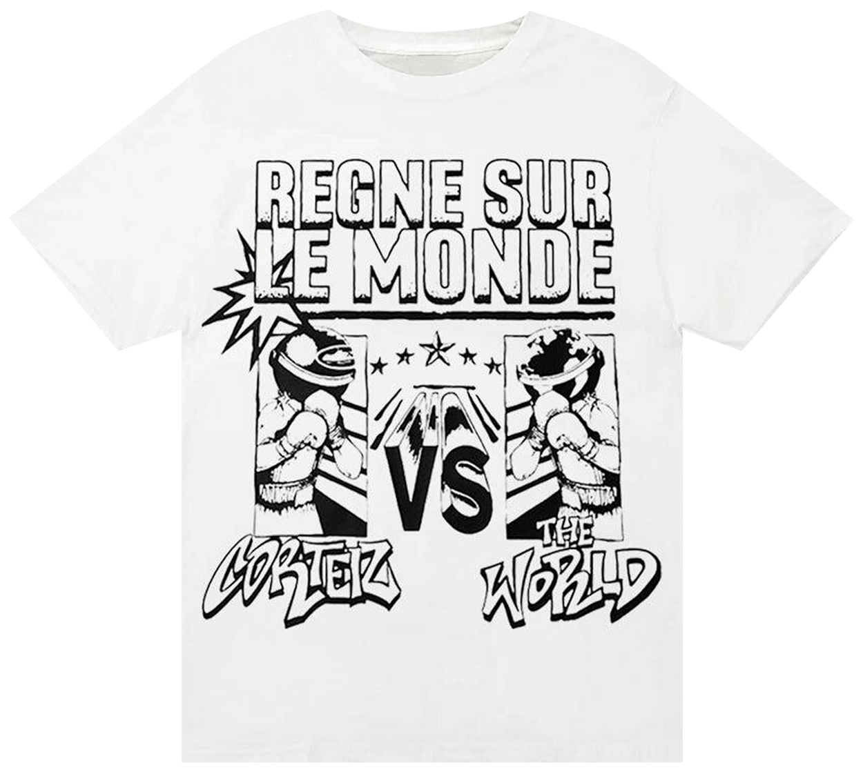 Corteiz Regne Sur Le Monde Tee White