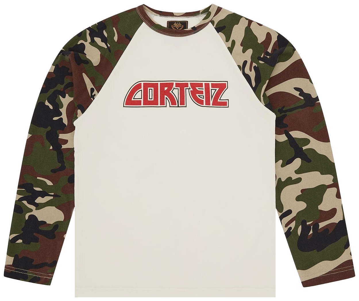 Corteiz Rock Raglan Long-Sleeve Woodland Camo