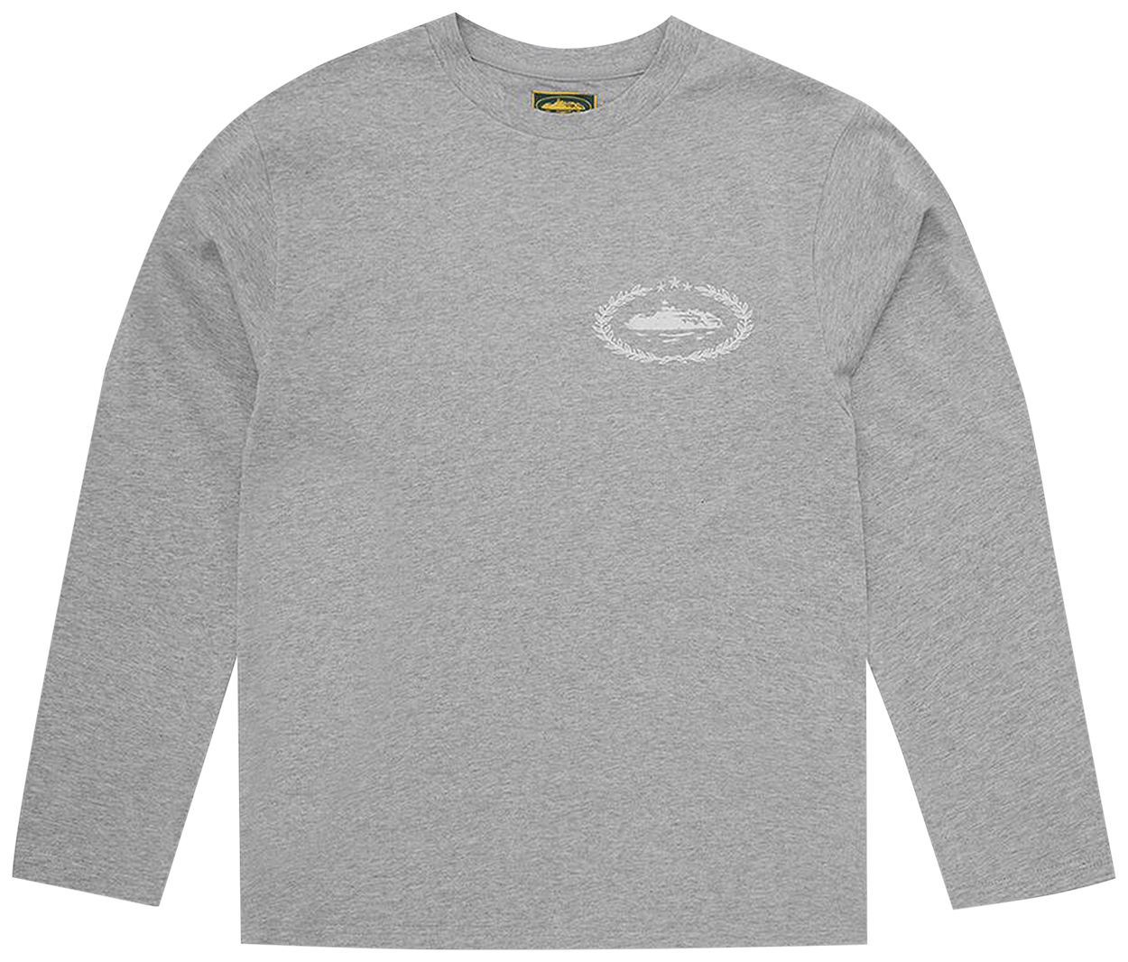 Corteiz Royale Heavyweight Long-Sleeve Tee Heather Grey