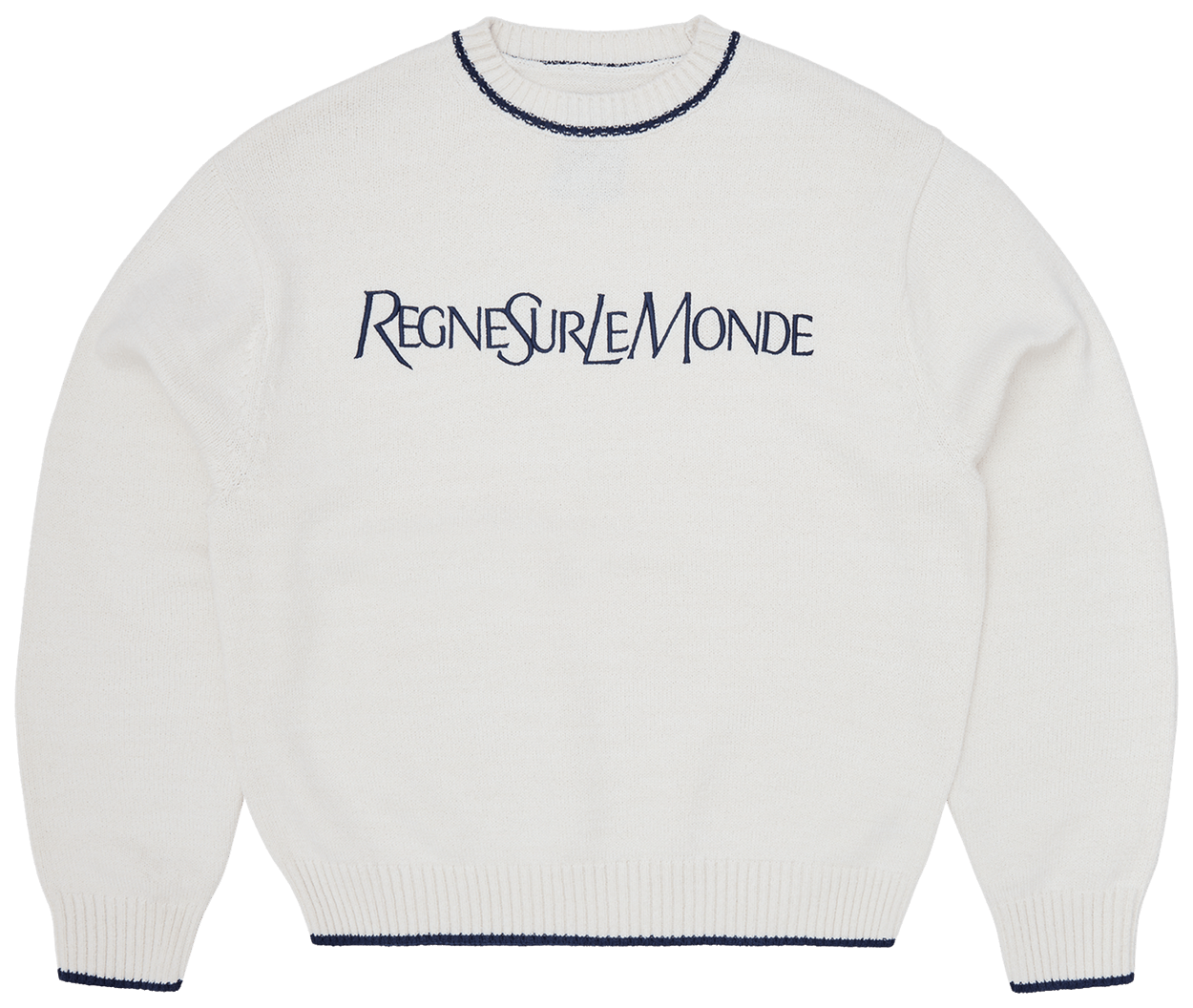 Corteiz Rslm Knit Crewneck Cream