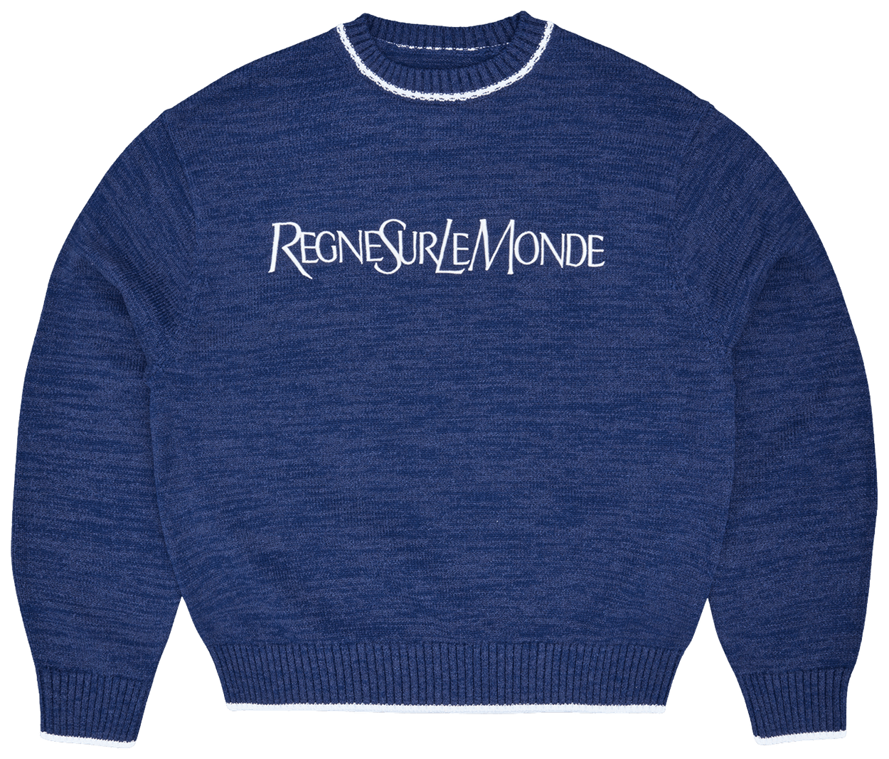Corteiz Rslm Knit Crewneck Navy