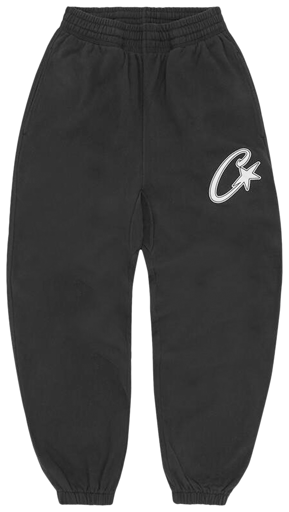 Corteiz Satin C Star Appliqué Bottoms Black