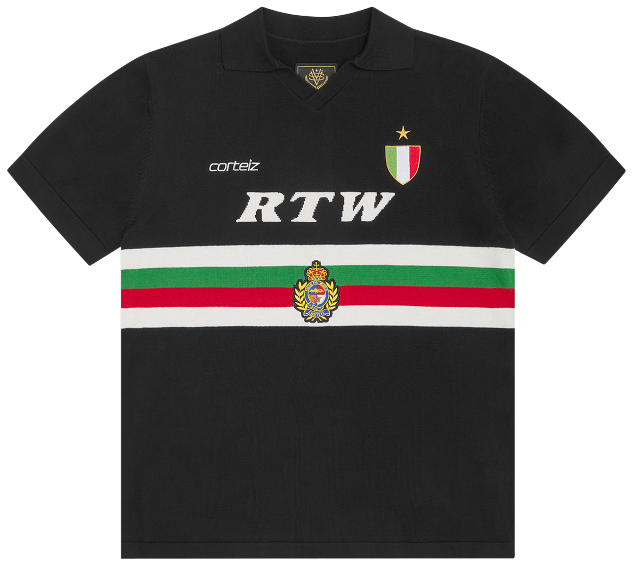 Corteiz Serie A Knit Jersey Black