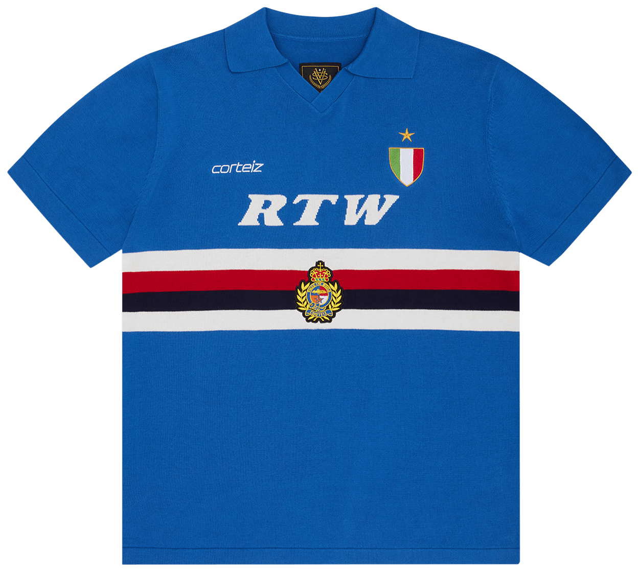 Corteiz Serie A Knit Jersey Blue
