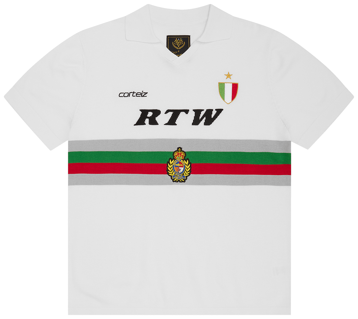 Corteiz Serie A Knit Jersey White
