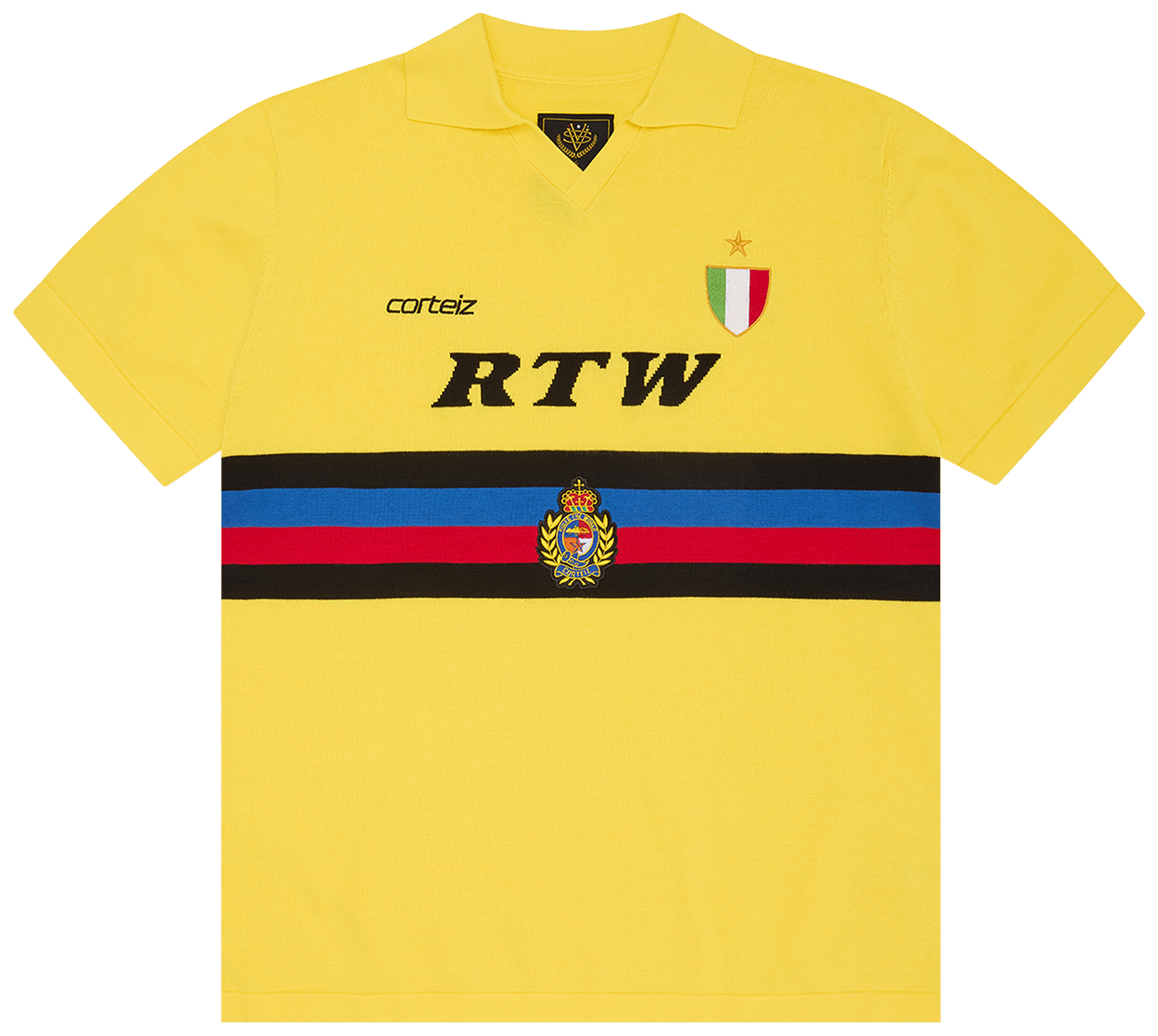Corteiz Serie A Knit Jersey Yellow