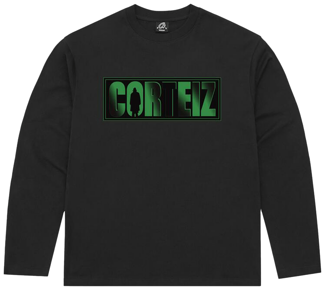 Corteiz Shadow Man Long-Sleeve Tee Black