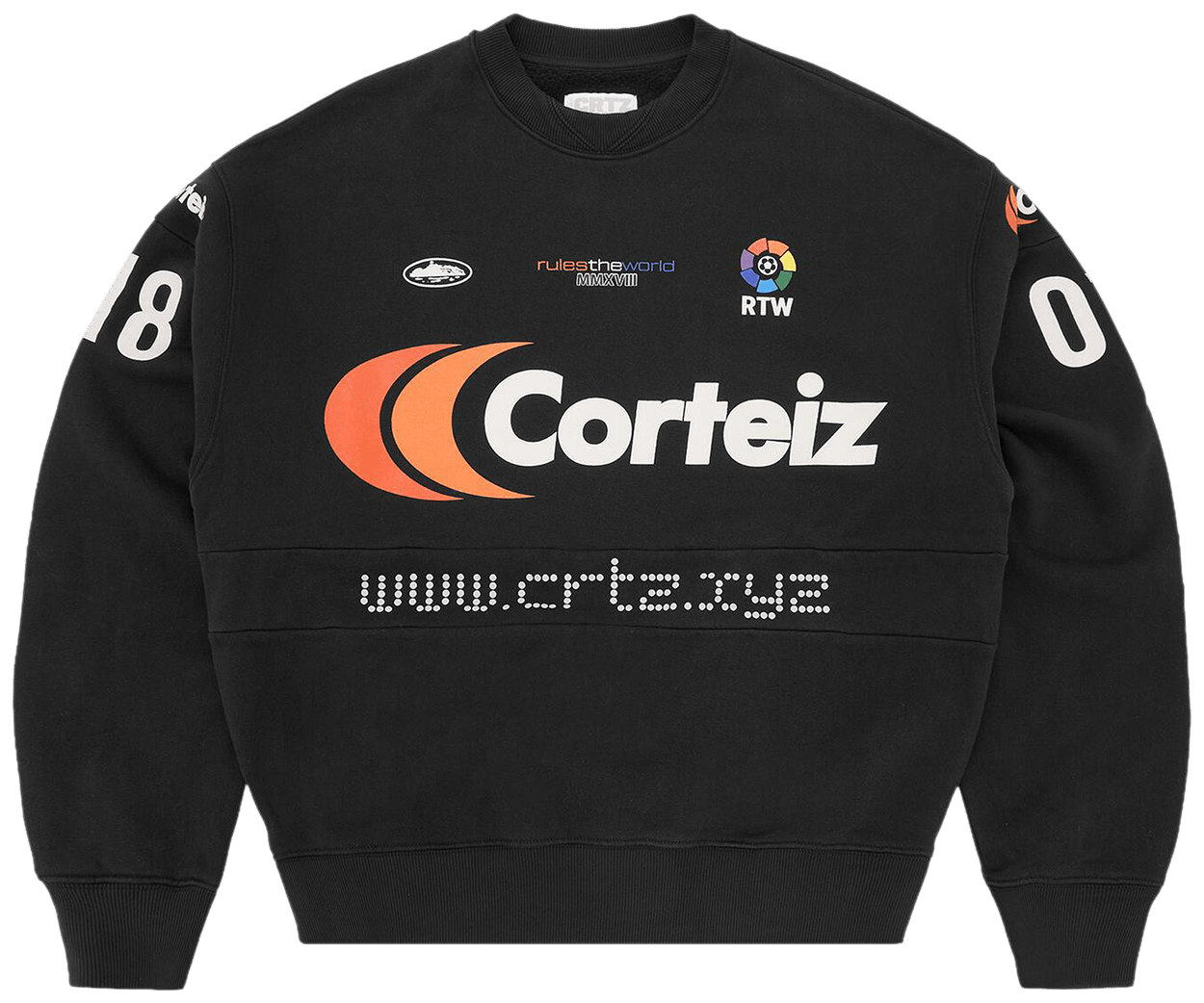 Corteiz Sponsors Crewneck Black
