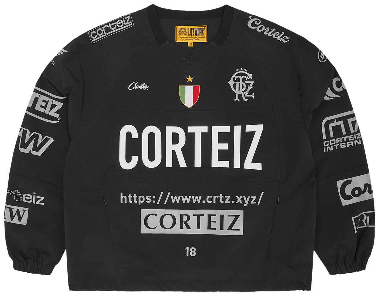 Corteiz Sponsors Training Pullover Black