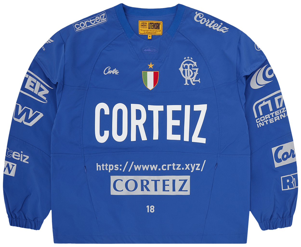 Corteiz Sponsors Training Pullover Blue