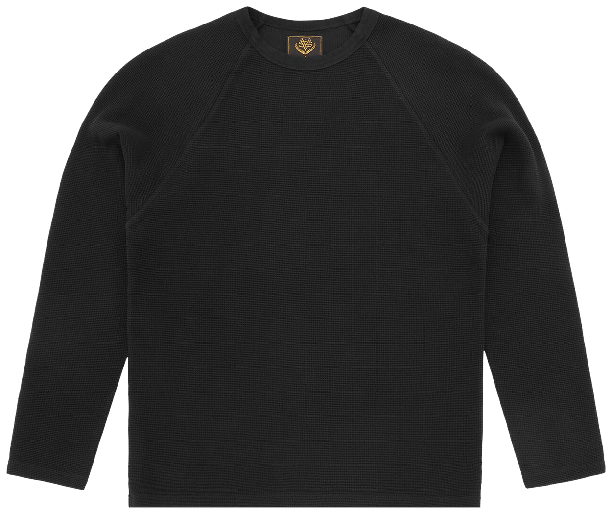 Corteiz Star Raglan Waffle Thermal Black