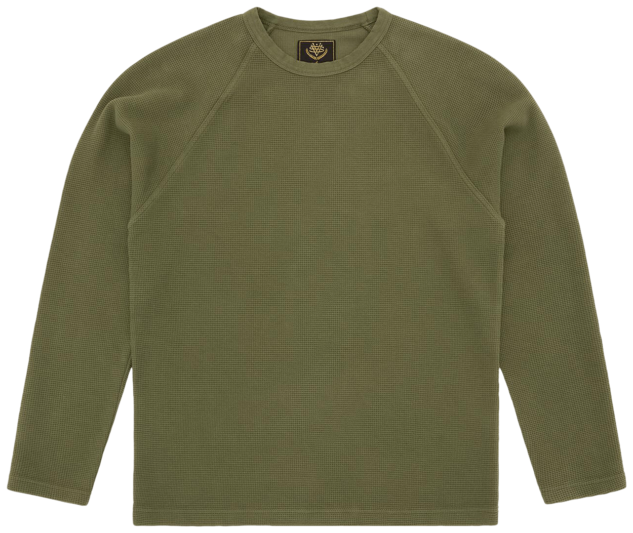 Corteiz Star Raglan Waffle Thermal Olive