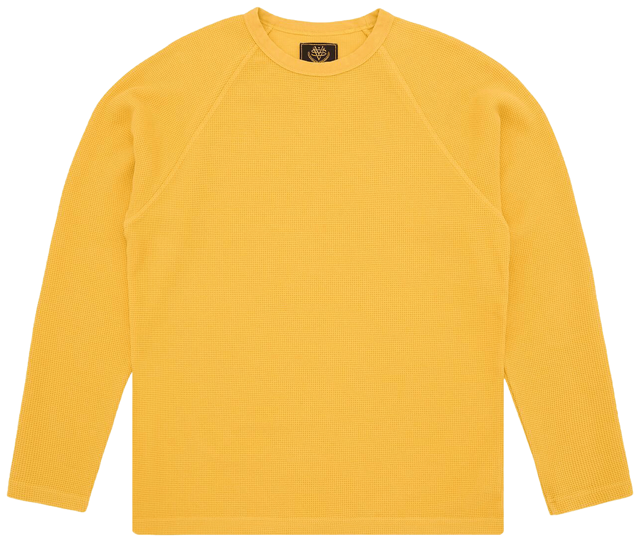 Corteiz Star Raglan Waffle Thermal Yellow